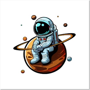 Astronaut Cartoon Posters and Art